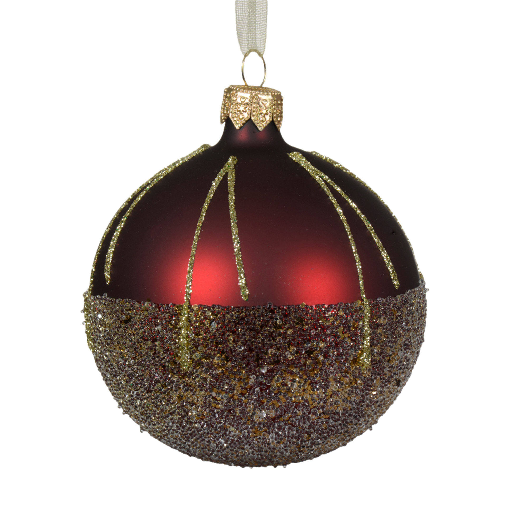 Weihnachtskugeln Ochsenblut