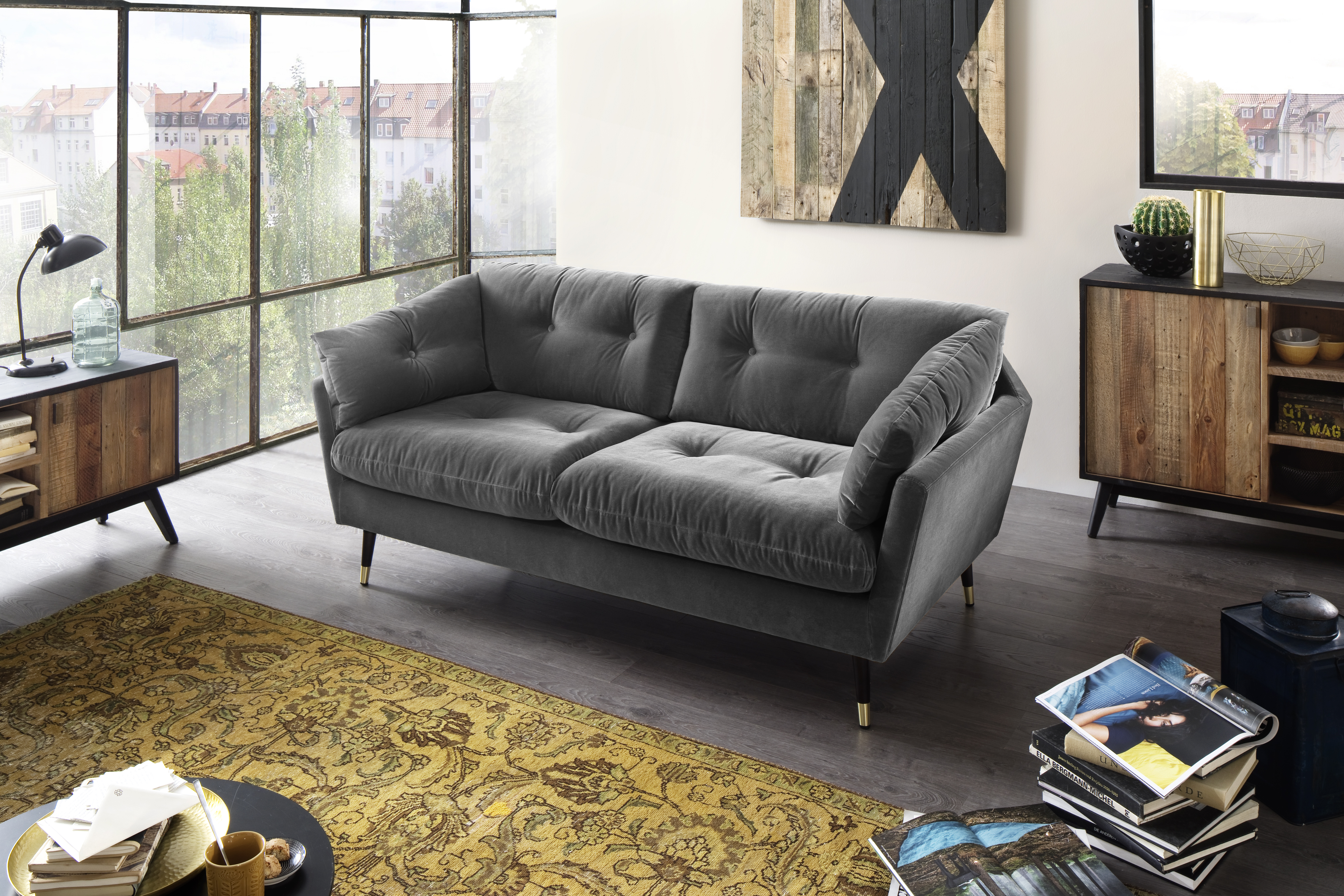 Sofa 2-Sitzer Jamaica Anthrazit Sofa 2-Sitzer Jamaica Anthrazit