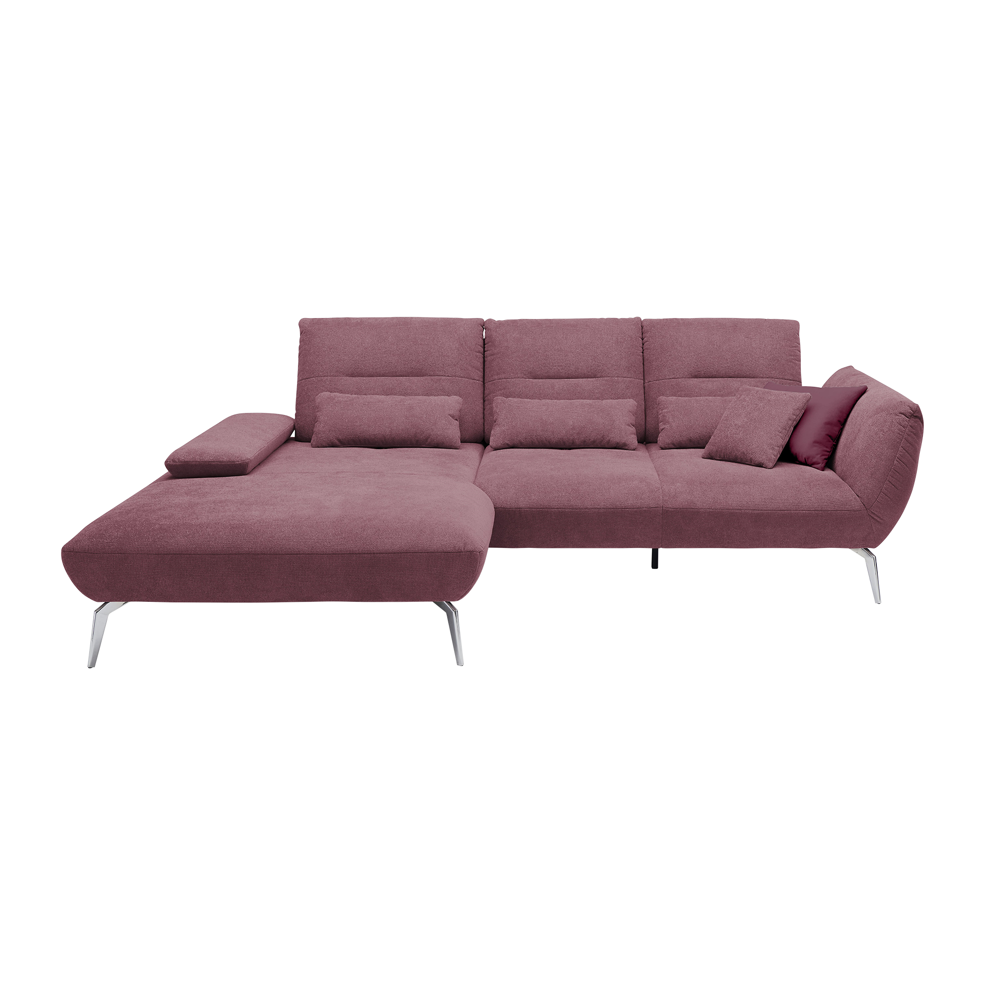 Ecksofa Papillon Violett Ottomane links Ecksofa Papillon Violett Ottomane links