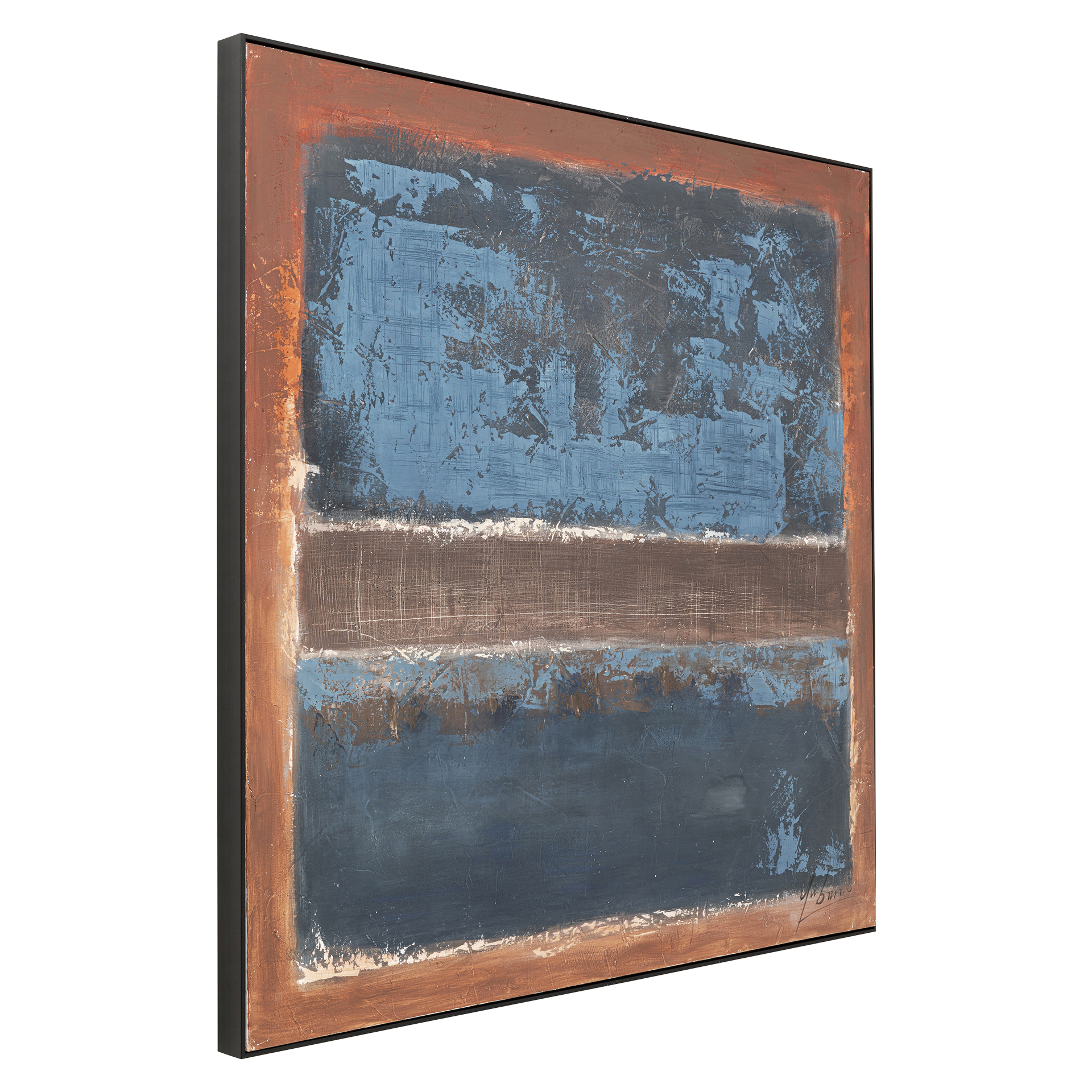 Kare Bild Silence Blau