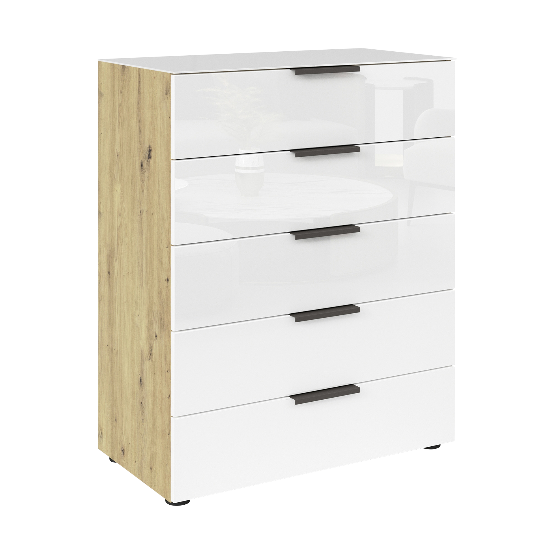 Kommode Fleur Weiß 42*80*100 Kommode Fleur Weiß 42*80*100