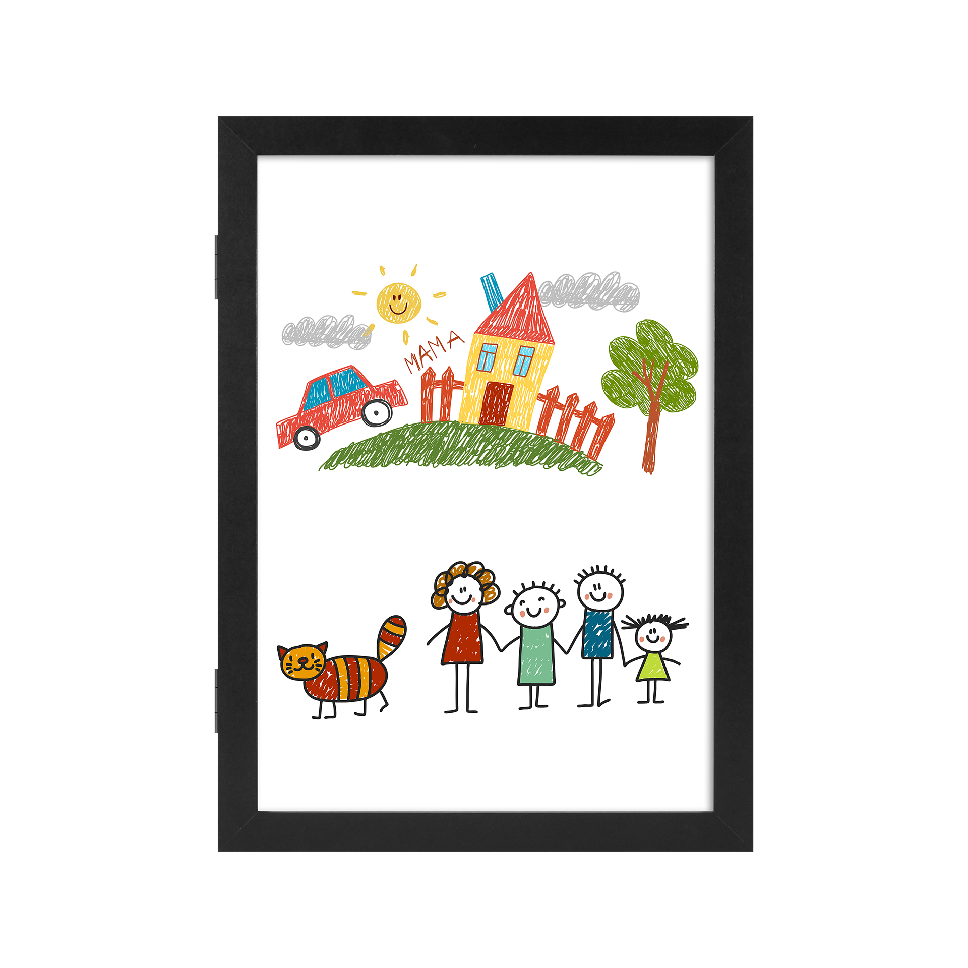 Bilderrahmen Kids Schwarz-Eichefarbe Bilderrahmen Kids Schwarz-Eichefarbe