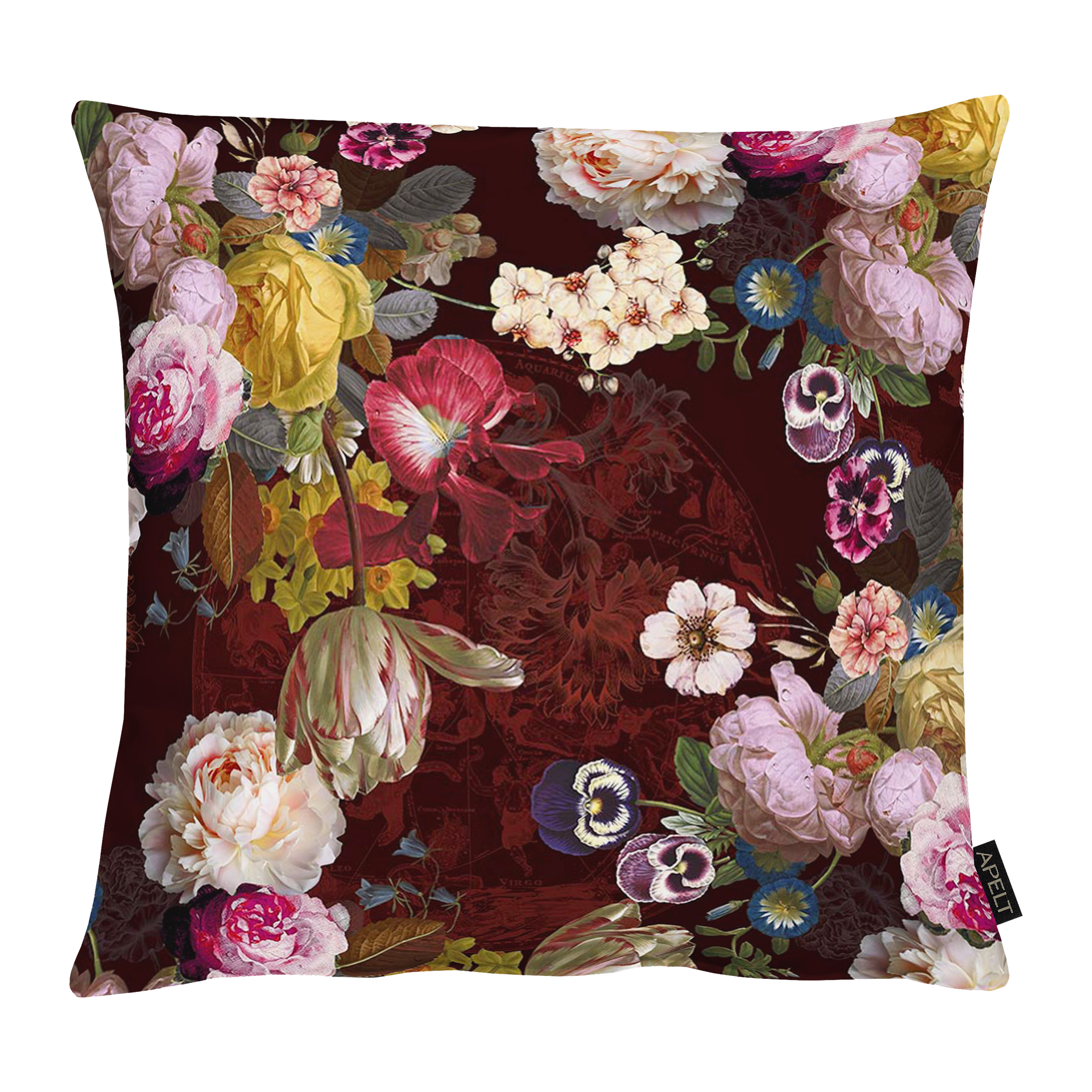 Kissen Blumen mauve / lila 48x48cm Kissen Blumen mauve / lila 48x48cm