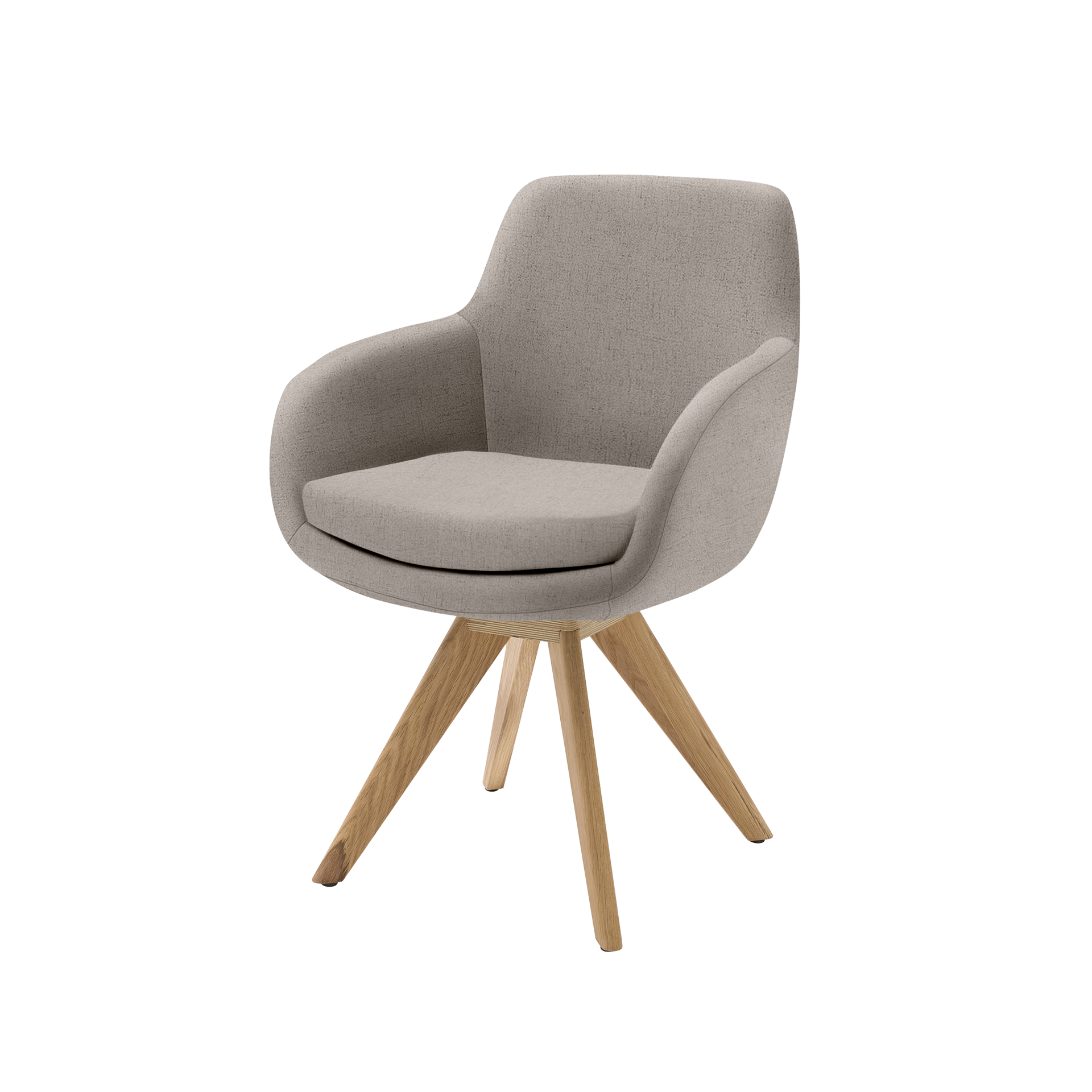 Musterring Armlehnstuhl Tavia Bezug Florida taupe Gestell Eichefarben Musterring Armlehnstuhl Tavia Bezug Florida taupe Gestell Eichefarben