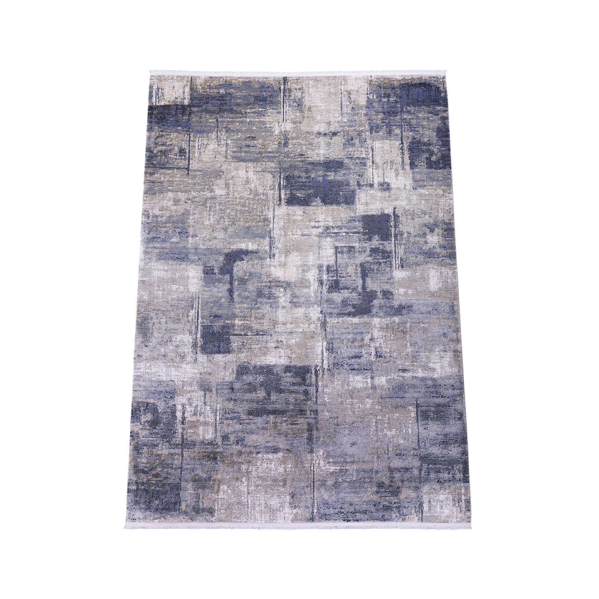 Teppich Atlantis 140x200cm blau hellbeige Teppich Atlantis 140x200cm blau hellbeige
