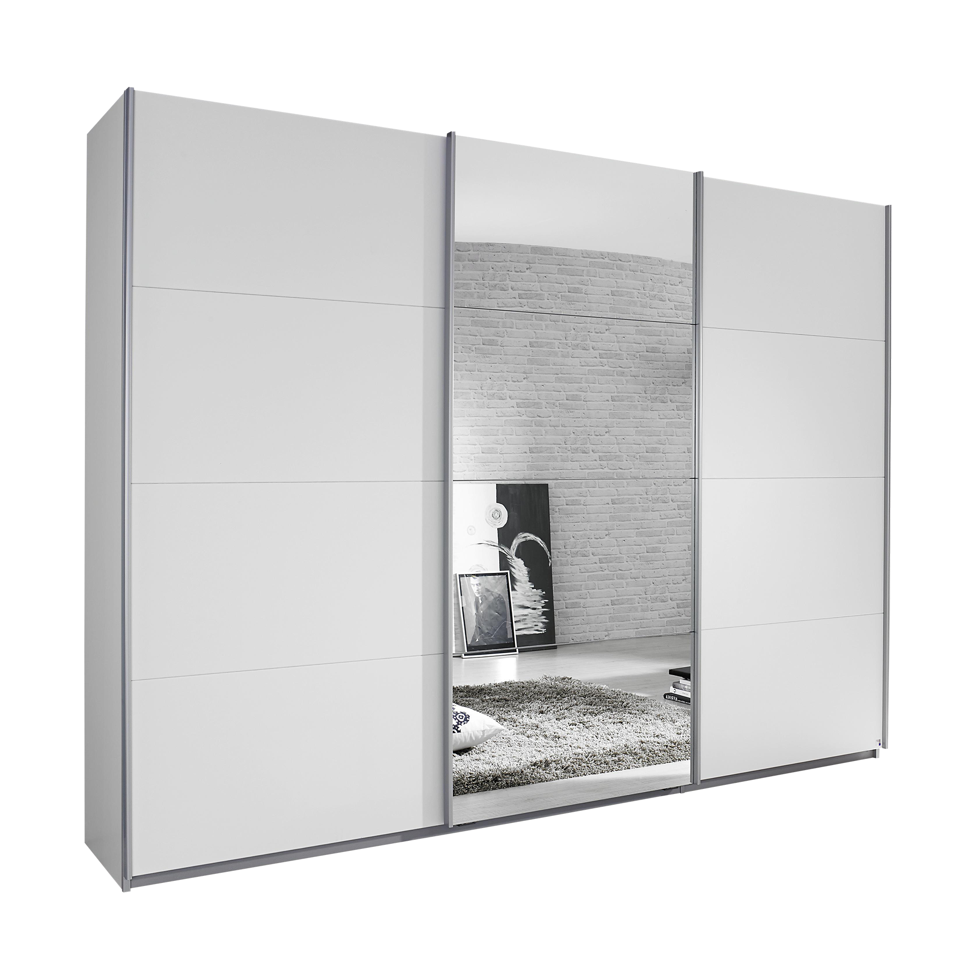 Schwebetürenschrank Kuba Weiß 62*278*214 Schwebetürenschrank Kuba Weiß 62*278*214