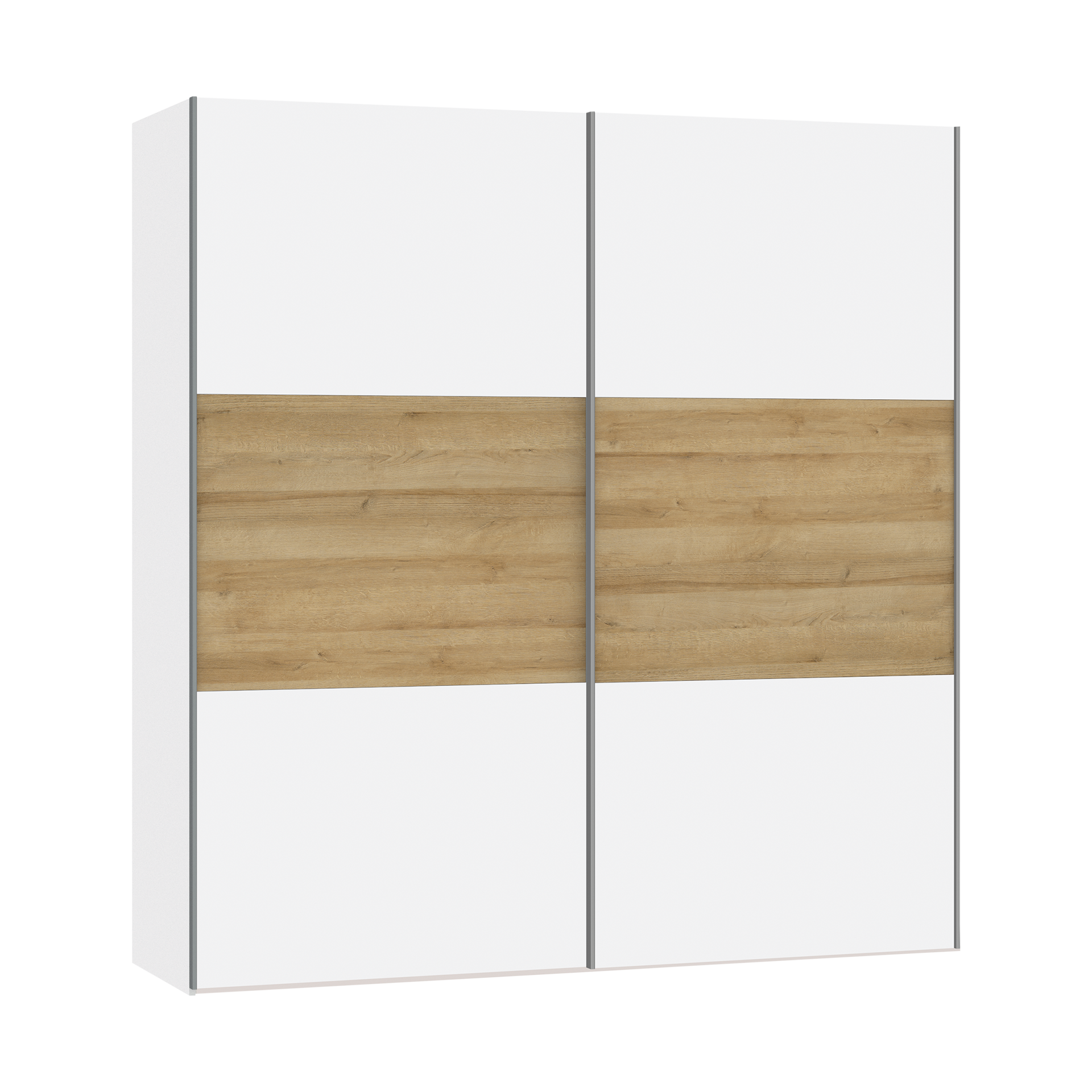 Schwebetürenschrank Lillo Weiß 58.5*203*220 Schwebetürenschrank Lillo Weiß 58.5*203*220