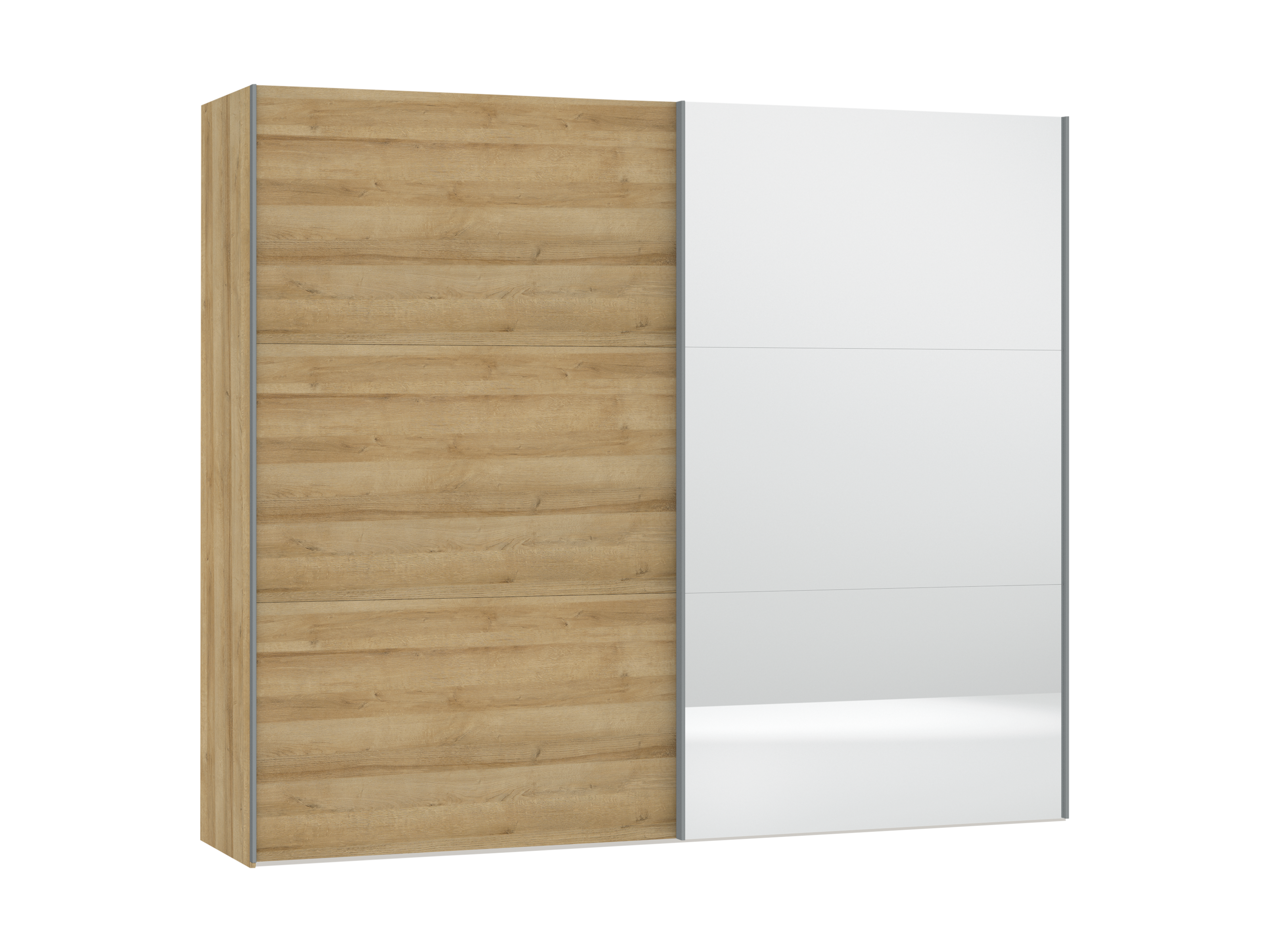 Schwebetürenschrank Laika Holzfarben 58.5*253*220 Schwebetürenschrank Laika Holzfarben 58.5*253*220