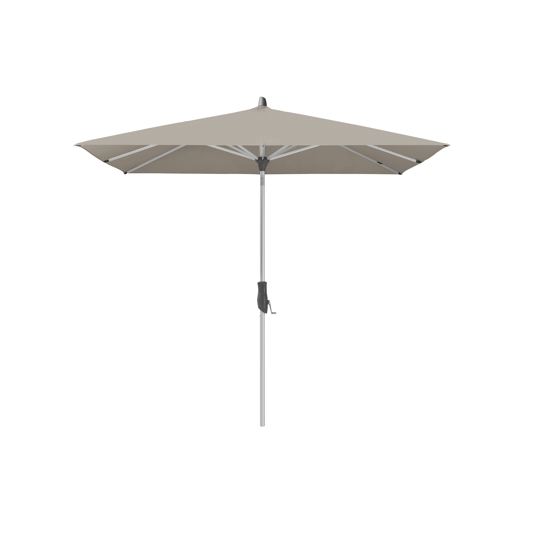 Glatz Sonnenschirm Alu-Twist Grau rechteckig 250x200 Glatz Sonnenschirm Alu-Twist Grau rechteckig 250x200