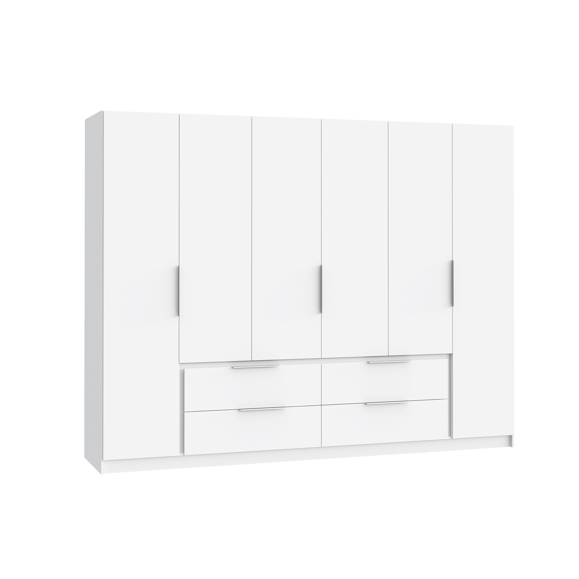 Paul Phillip Drehtürenschrank Laos 6-türig Weiß 60*269.7*210.5 Paul Phillip Drehtürenschrank Laos 6-türig Weiß 60*269.7*210.5