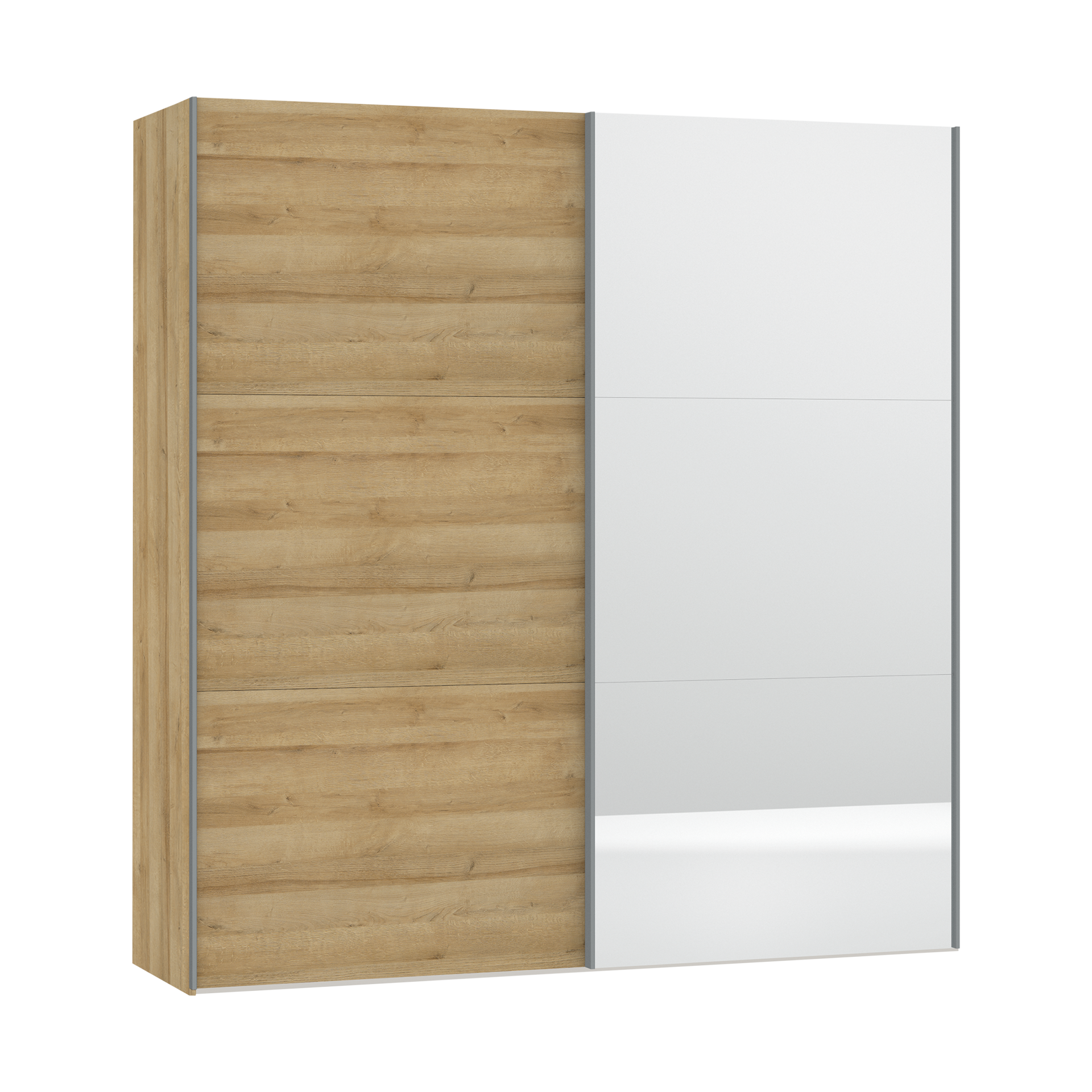 Schwebetürenschrank Laika Holzfarben 58.5*203*220 Schwebetürenschrank Laika Holzfarben 58.5*203*220