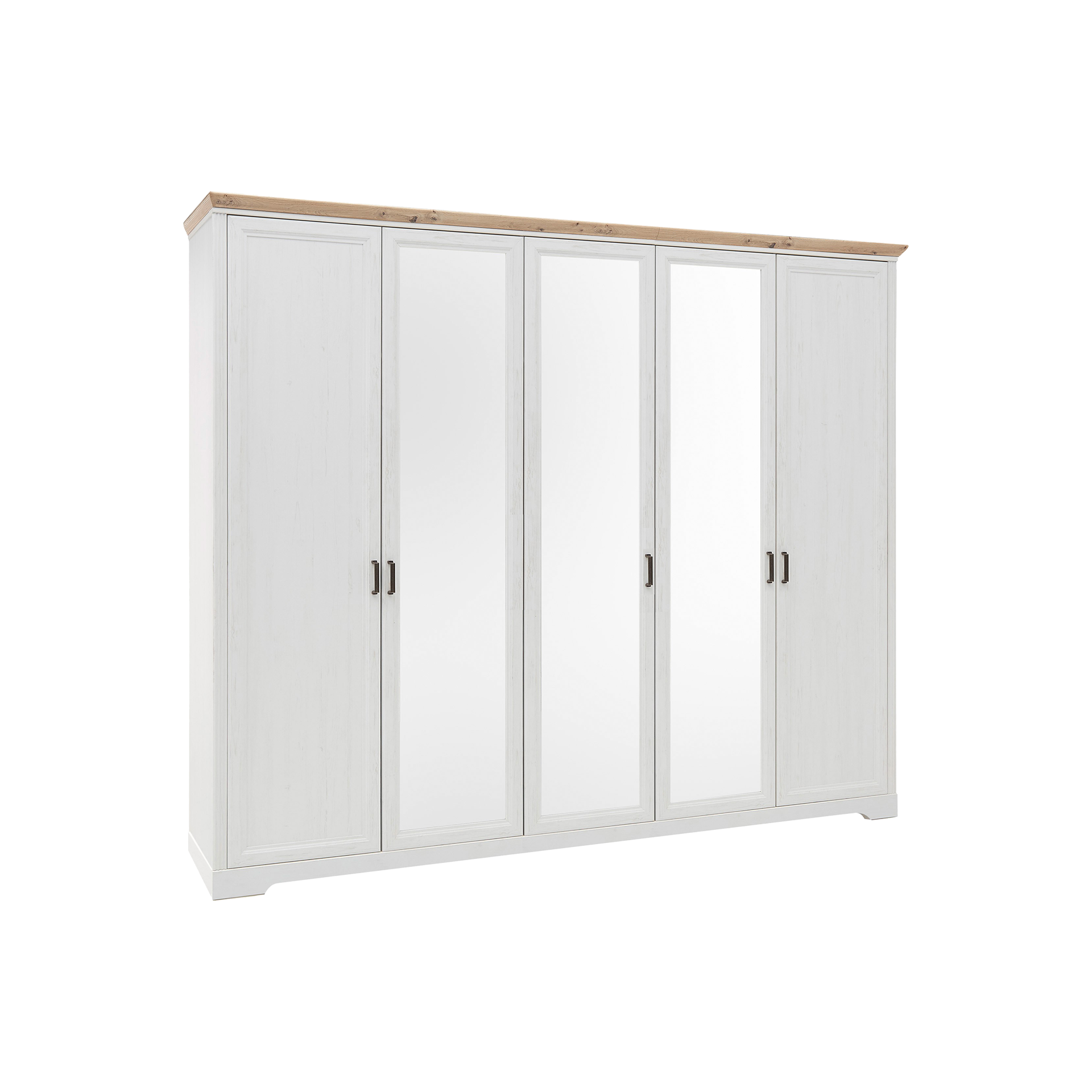 Drehtürenschrank Jamas 5-türig Holzfarben 64*266*220 Drehtürenschrank Jamas 5-türig Holzfarben 64*266*220