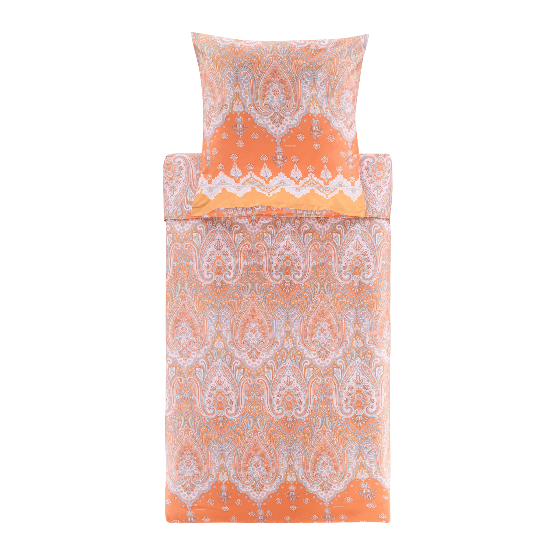 Satin Bettwäsche Isolabella O1 Orange 135x200cm Satin Bettwäsche Isolabella O1 Orange 135x200cm