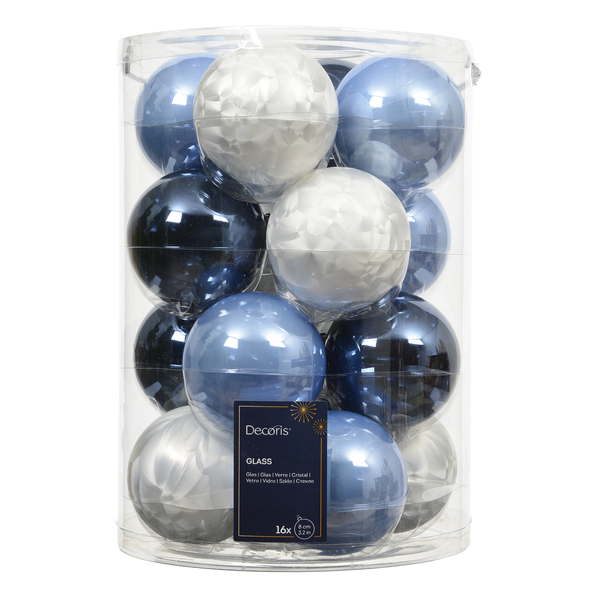 Weihnachtskugeln Ice World blau m/andere farbe(n) Weihnachtskugeln Ice World blau m/andere farbe(n)