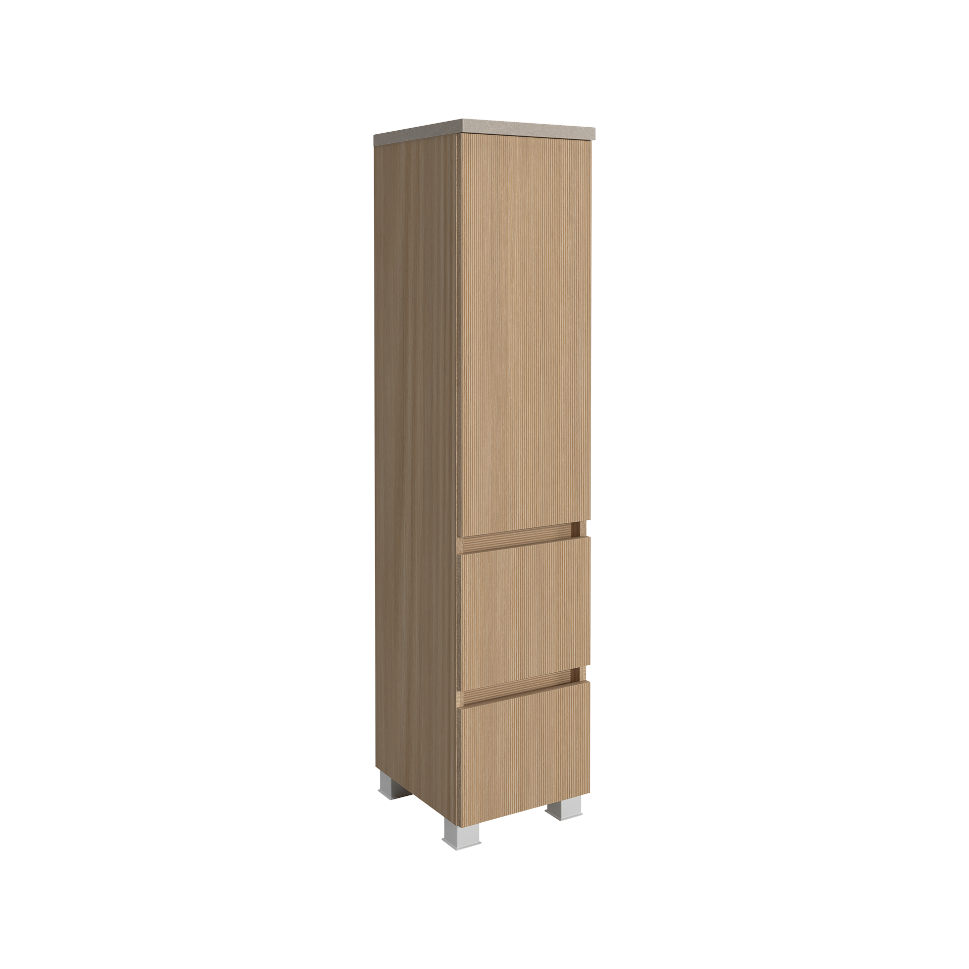 Novofurn Badschrank BELLO Holzfarben 35*30*131