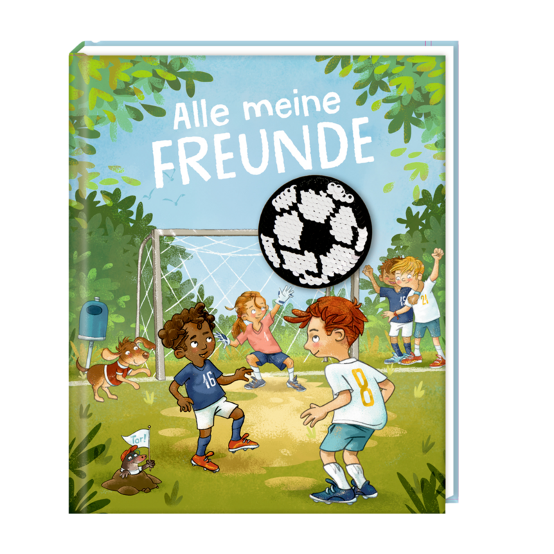 Buch Auf dem Fußballplatz - Freundebuch Mehrfarbig